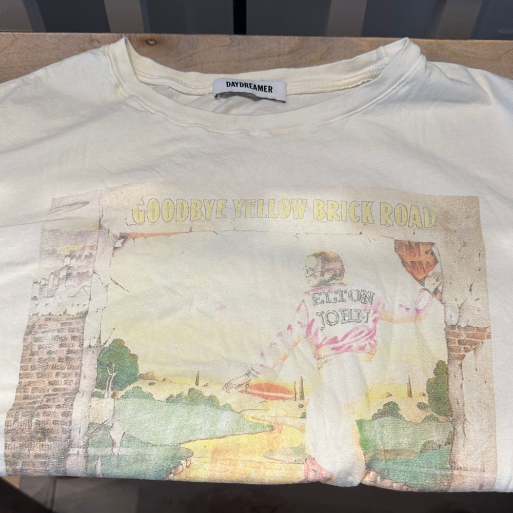 Daydreamer Goodbye Yellow Brick Road Tee in Cream